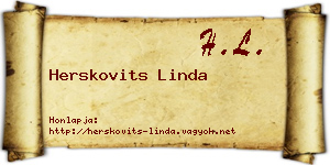 Herskovits Linda névjegykártya